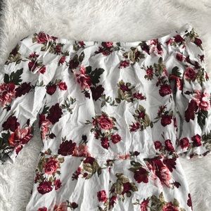 women’s off the shoulder romper